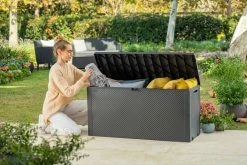 Keter Emily Säilytyslaatikko Grafiitti -Anno Store 0012 M1A0439 Gray Keter logo 1