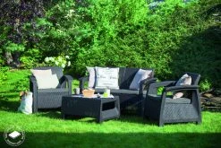 Keter Corfu Sohvaryhmä, Grafitin Harmaa -Anno Store 17197361 CORFU20SET 8808 CMYK