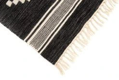 4Living Inari Villamatto 140x200 Cm Musta/valkoinen