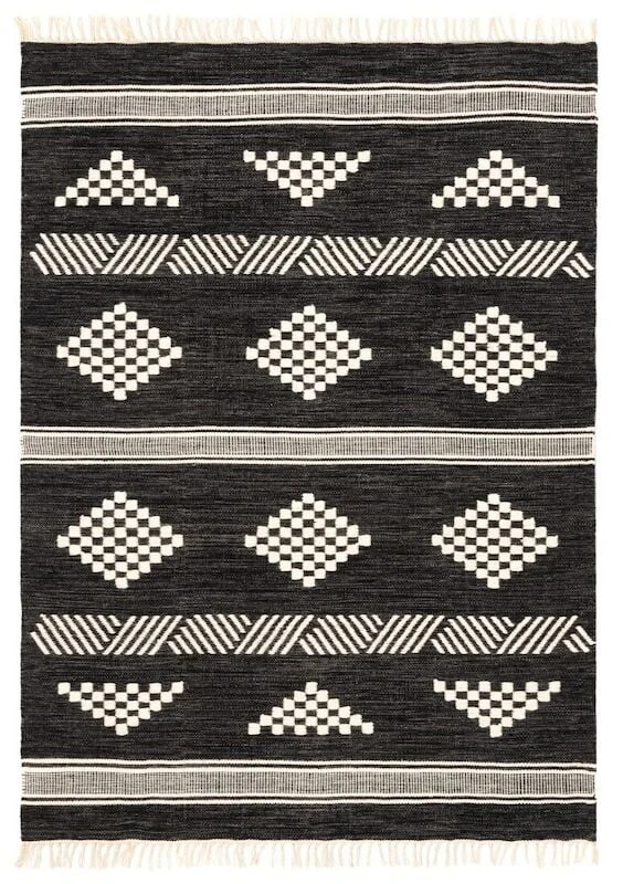 4Living Inari Villamatto 140x200 Cm Musta/valkoinen 5 4Living Inari Villamatto 140x200 Cm Musta/valkoinen - Image 3