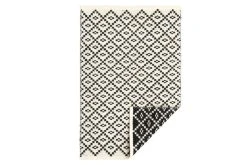 4Living Huurre Kaksipuolinen Villamatto 60x90 Cm Musta/valkoinen