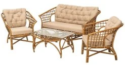 4Living Dolce Vita Rottinki Sohvaryhmä Vaalea Rottinki