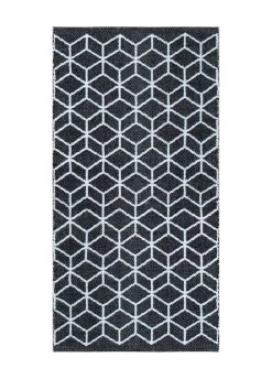 K&M Cube Muovimatto 70x150cm Harmaa Sisä-/ulkokäyttöön