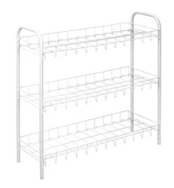 Metaltex Kenkäteline 3-tasoa, Valkoinen