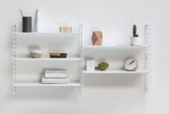 Metaltex Libro Seinähylly 2-osainen Valkoinen