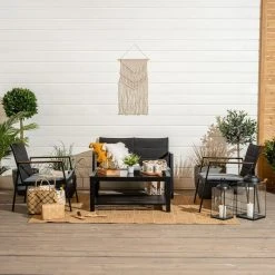 4Living Monrovia Sohvaryhmä Musta -Anno Store 4 living monrovio sohvaryhma miljoossa web pete 11