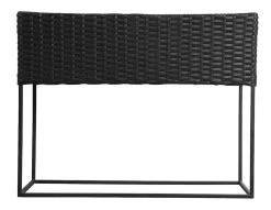 Outfit Kesäkukka Kukkateline 66x54x24 Cm Musta Polyrottinki/metalli