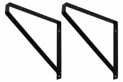 4living Hyllynkannatin Metalli 20,5 Cm 2 Kpl Musta -Anno Store 4Living hyllynkannatin 205 cm 2