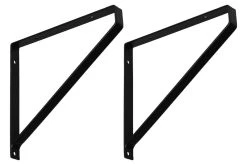 4living Hyllynkannatin Metalli 20,5 Cm 2 Kpl Musta -Anno Store 4Living hyllynkannatin 205 cm 2kpl 1