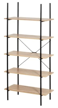 4Living Bell Hylly 5-tasoinen Luonnonväri/musta