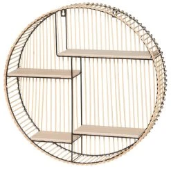 4Living Rottinkihylly Pyöreä 50cm Luonnonväri -Anno Store 4Living rottinki hylly pyorea O50 cm