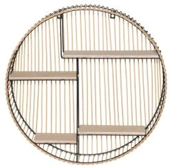 4Living Rottinkihylly Pyöreä 50cm Luonnonväri