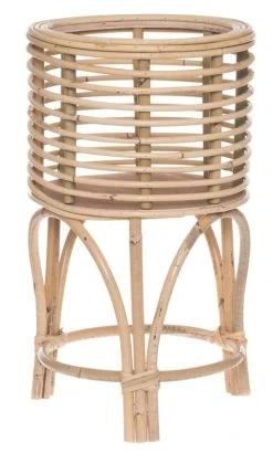 4Living Rottinki Kukkateline Pyöreä 48 Cm Luonnonväri