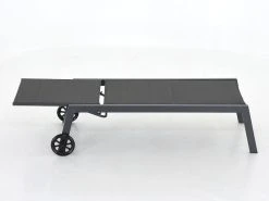 4Living Hilda Aurinkotuoli Tummanharmaa/musta