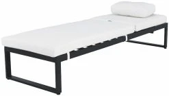 Veke Laituri Aurinkosänky Musta/valkoinen