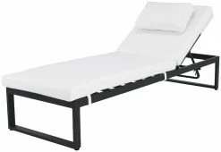 Veke Laituri Aurinkosänky Musta/valkoinen -Anno Store 643969 4 1