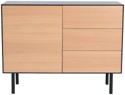 Veke Koto Senkki 110 Cm Musta/tammi -Anno Store 644096 2