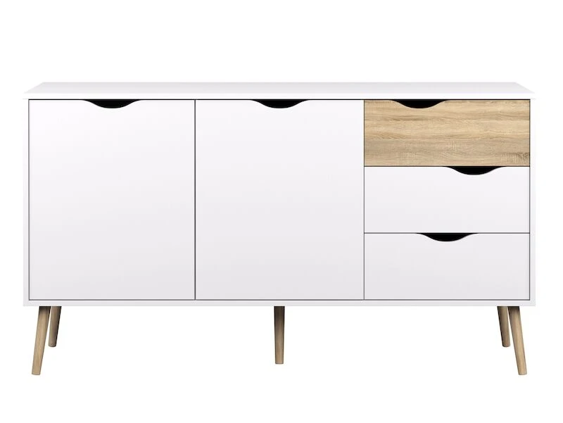 Tvilum Delta Senkki 150 Valkoinen/tammi 4 Tvilum Delta Senkki 150 Valkoinen/tammi - Image 2