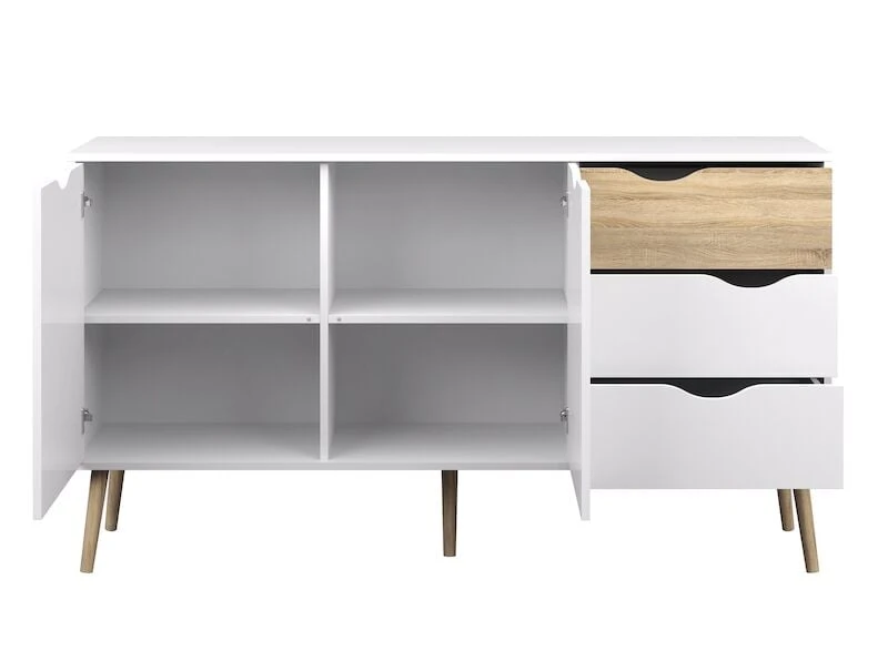 Tvilum Delta Senkki 150 Valkoinen/tammi 3 Tvilum Delta Senkki 150 Valkoinen/tammi