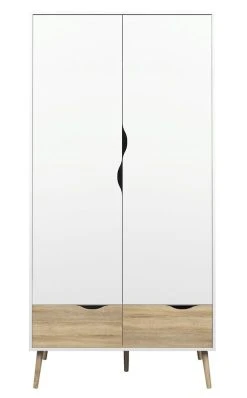 Tvilum Delta Vaatekaappi Valkoinen/tammi -Anno Store 7539649ak 378715 web kalustekauppa