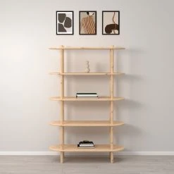 Veke Askel Avohylly 100x35x152 Cm Puuvalmis 7 Veke Askel Avohylly 100x35x152 Cm Puuvalmis -Anno Store Askel avohylly 100x35x152 puuvalmis