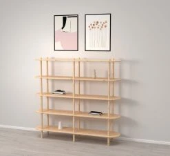 Veke Askel Avohylly 165x35x152 Cm Puuvalmis -Anno Store Askel avohylly 165x35x152 puuvalmis 1