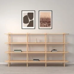 Veke Askel Avohylly 230x35x119 Cm Puuvalmis