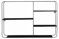 Day Seinähylly 57x40x10 Cm Musta