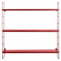 Day Seinähylly 3-hyllyllä Punainen -Anno Store Day seinahylly 58x16x58 cm 3 hyllya punainen