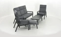 Veke Havu Sohvaryhmä Mekanismituoleilla Musta/harmaa -Anno Store Designlink Havu sohvaryhma mekanismituoleilla musta harmaa 642856 3 1