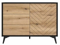 Eureka Dumont Lipasto 104x39x77 Cm Tammi/musta