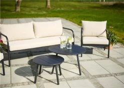 Envy Olga Sohvaryhmä Musta/luonnonvalkoinen -Anno Store Envy olga sohvaryhma musta hiekka 2