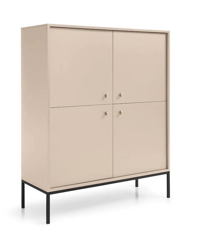 Eureka Fine Kaappi 4-ovella Beige 3 Eureka Fine Kaappi 4-ovella Beige