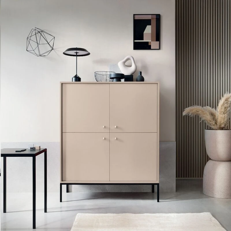 Eureka Fine Kaappi 4-ovella Beige 5 Eureka Fine Kaappi 4-ovella Beige - Image 3