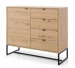 Eureka Fore Senkki 103x39x89 Cm Tammi/musta -Anno Store Fore senkki 103x39x89 cm tammi musta vinosivu