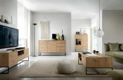 Eureka Fore Tv-taso 153x39x54 Cm Tammi/musta -Anno Store Fore vitriini 93x39x133 cm tammi musta miljoo