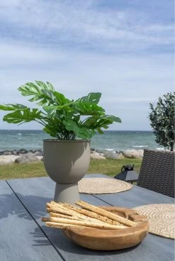 House Nordic Amalfi Kukkaruukku Ø19 Cm Beige Harmaa -Anno Store House nordic amalfi kukkaruukku 19 beige harmaa miljoo3