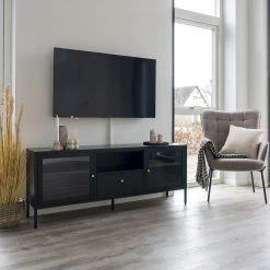House Nordic Dalby Tv-taso 160x35x60 Cm Musta -Anno Store House nordic dalby tv taso 160x35x60 musta 6