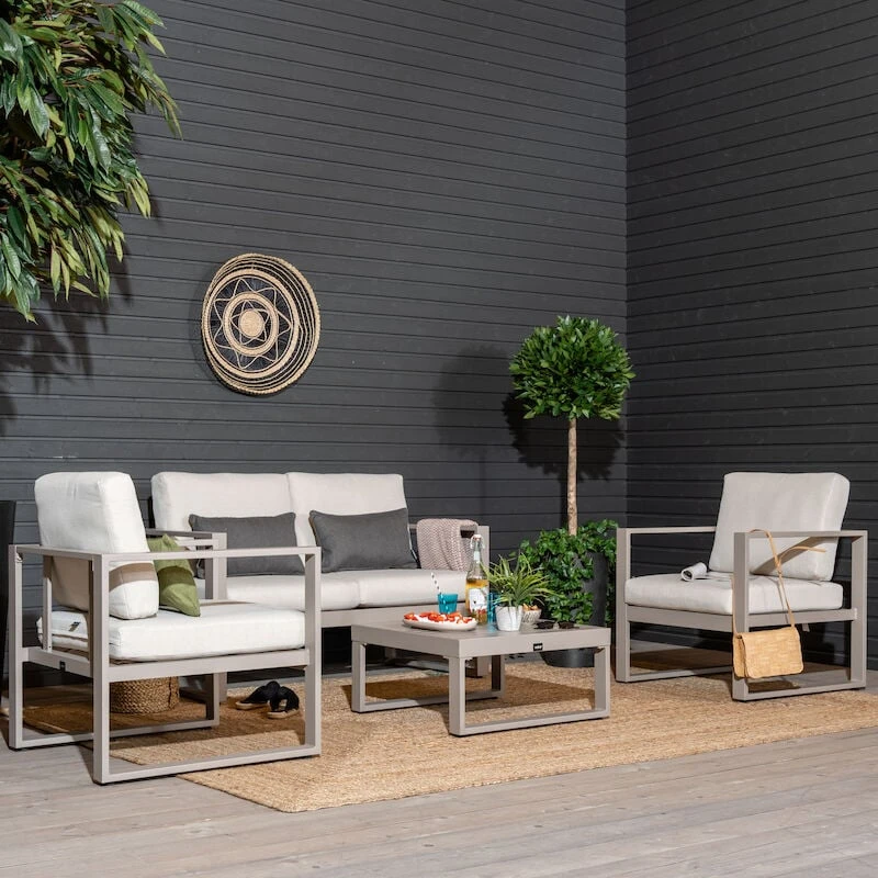 Veke Kallas Sohvaryhmä 2+1+1 Sohvapöydällä Greige/hiekka 5 Veke Kallas Sohvaryhmä 2+1+1 Sohvapöydällä Greige/hiekka - Image 3