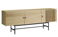 Veke Korte Tv-taso 180x42x70 Cm Tammi/musta -Anno Store Korte tv taso