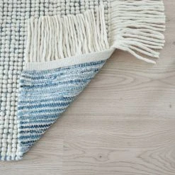 Veke Kuutamo Villamatto 140x200 Cm Luonnonvalkoinen/farkku -Anno Store Kuutamo villamatto miljoossa 13