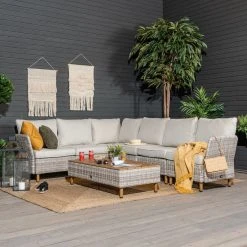 Veke Lehdokki Kulmasohva 2K3 Greige/luonnonvalkoinen -Anno Store Lehdokki kulmasohva 2k3 greige luonnonvalk miljoossa web 11