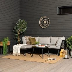 Veke Loviisa Divaanisohva Ja Sohvapöytä Musta/vaaleanharmaa -Anno Store Loviisa divaanisohva miljoossa web pete 7