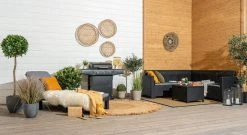 Veke Lupiini Kulmasohva Ja Sohvapöytä Grafiitti -Anno Store Lupiini kulmasohva ja sohvapoyta miljoossa Musta web pete 6