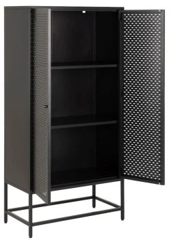 Ei Brändiä Newcastle Korkea Kaappi 80x40x160 Cm Mattamusta -Anno Store Newcastle korkea kaappi mattamusta 2