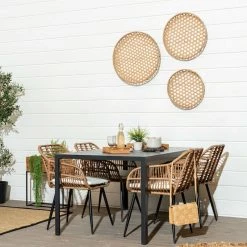 4living Country Kukkalaatikot Suorakaide 2 Kpl Musta/puu