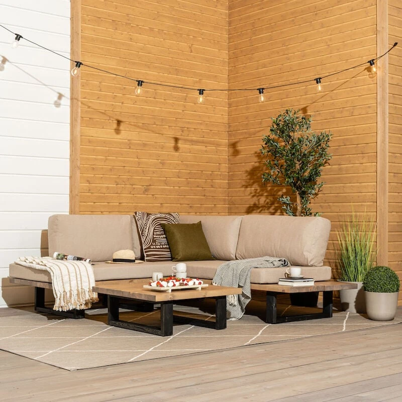 Veke Saima Avokulmasohva Antiikkipetsattu/Texsilk Hiekka 4212 7 Veke Saima Avokulmasohva Antiikkipetsattu/Texsilk Hiekka 4212 - Image 5