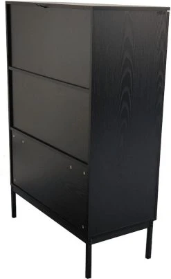 Tenstar Siera Korkea Vitriini 80x40x120 Cm Musta -Anno Store Siera lasiovikaappi korkea musta6