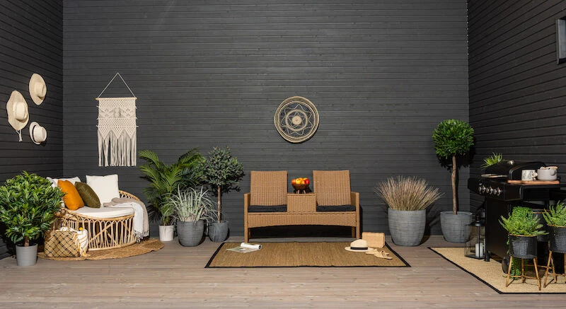 4living Lombok Kukkateline 3kpl Setti Musta/ruskea 7 4living Lombok Kukkateline 3kpl Setti Musta/ruskea - Image 5