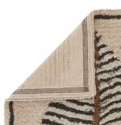 Veke Taimi Villamatto 140x200 Cm Beige/ruskea -Anno Store Veke Taimi villamatto 140x200 cm beige ruskea